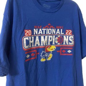 2022 Kansas Jayhawks NCAA Championship Men's Large Shirt
